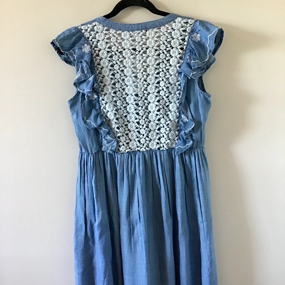 Desigual Innocense Maxi Dress With Embroidery - Picture 7 of 9